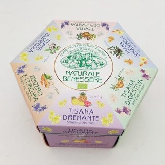 Apicoltura Brezzo, набор горячего травяного чая, набор травяных чаев разных сортов, 60 пакетиков, 80 г, органический.