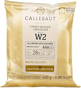 Белый кулинарный шоколад Callebaut по рецепту № W2, бельгийский.