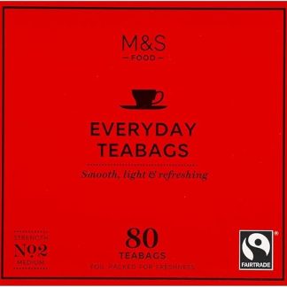 Чай Marks & Spencer Everyday, 80 пакетиков чая Fairtrade.