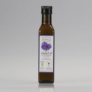 Нерафинированное льняное масло Budwig холодного отжима, 250 мл OLVITA
