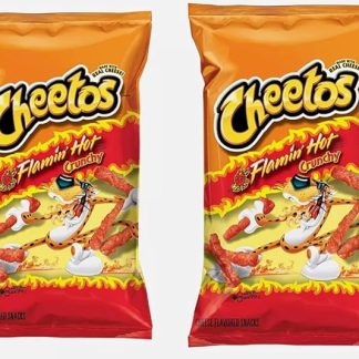 2 упаковки оригинальных американских хрустящих чипсов Flamina Hot Cheteos, импортированных из США, большая упаковка 226 г каждая.