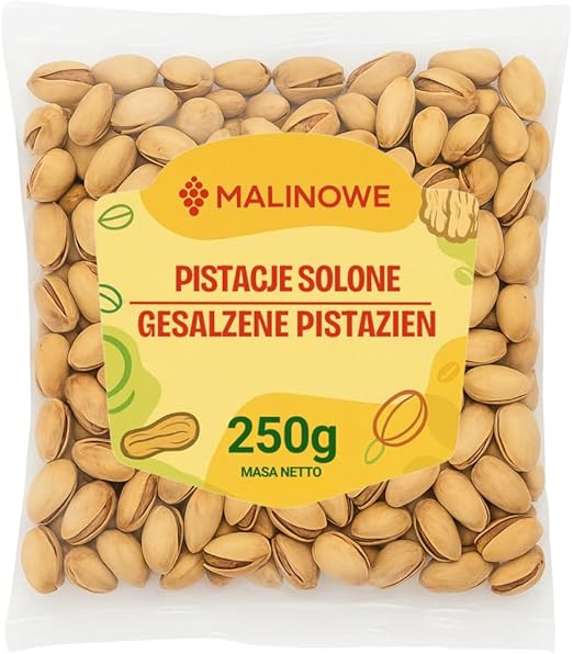 Жареные соленые фисташки с малиной, 250 г. Фисташки в скорлупе.