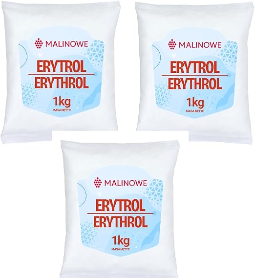 Малиновый эритритол 3x1 кг Натуральный подсластитель, заменитель сахара, 0 калорий, эритритол