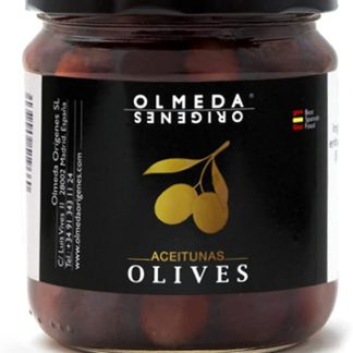 Olmeda Orígenes - Оливки Кукильо с косточкой 370 грамм - Стеклянная банка