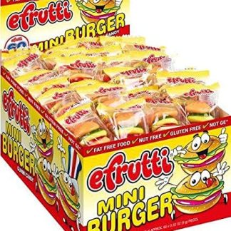60 жевательных мармеладных конфет eFrutti в форме мини-бургеров (в индивидуальной упаковке) от LookOn.