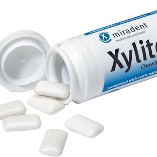 Жевательная резинка Miradent с ксилитом и перечной мятой, 30 штук, упаковка из 4 штук (4 x 30 г)