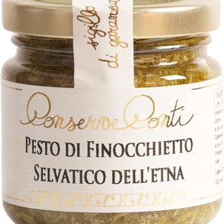 Песто из дикого фенхеля Etna на оливковом масле первого холодного отжима - банка 106 мл - кустарное производство.