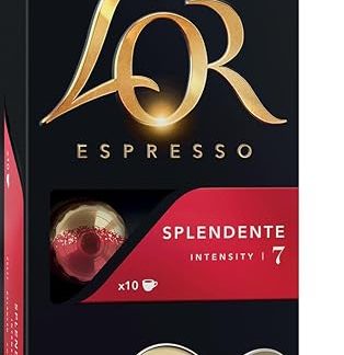 Алюминиевые капсулы L'OR Splendente Espresso, интенсивность вкуса 7, 10 штук - совместимы с кофемашинами Nespresso®*