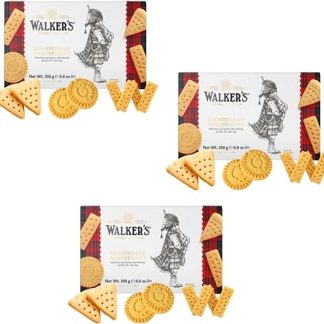 Wanderers Ассортимент печенья из чистого сливочного масла Шотландское сливочное печенье Подарочная коробка печенья Набор из 3 видов выпечки по 250 г