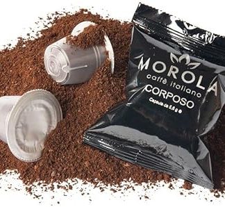 Morola Caffè Italiano - Капсулы, совместимые с кофемашинами Nespresso® - Насыщенный вкус - Упаковка из 100 капсул - Совместимо с NSP