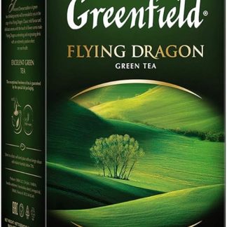 ГРИНФИЛД ЛЕТАЮЩИЙ ДРАКОН Зеленый чай Листья зеленого чая 100% чистый зеленый чай Чистый зеленый чай Рассыпной, 200 г Кошерный Без глютена