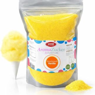 1 кг цветного сахара с ароматизатором для цветной сахарной ваты ванильный вкус