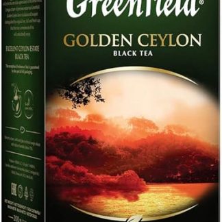 ГРИНФИЛД ГОЛДЕН ЦЕЙЛОН Рассыпной черный чай 200 г Листовой Черный чай из Шри-Ланки Рассыпной черный чай - листы высочайшего качества Чай для завтрака Однородный