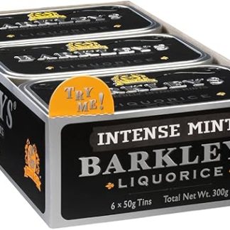 Классические мятные конфеты Barkleys со вкусом лакрицы, упаковка из 6 штук (6 x 50 г)