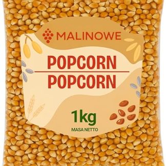 Кукурузные зерна для попкорна со вкусом малины, 1 кг, высокого качества.