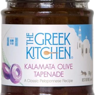 Тапенада из оливок Каламата от The Greek Kitchen, 180 г, фиолетовая.