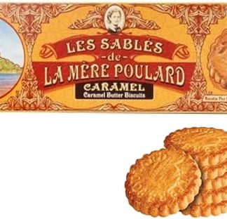 La Mere Poulard® 1888 | Печенье с чистым соленым маслом и карамелью | Масляное печенье с карамелью | Традиционное масляное печенье - 1 x 125 г