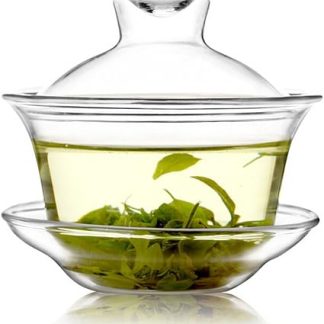 Китайская фарфоровая керамическая чайная чашка для кунг-фу (гайвань саньцай) — лучший подарок (стеклянная).