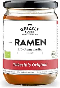 Органический бульон для рамена (6 x 500 мл) • Рамен • Долго приготовленный • Соевый соус • Ценные питательные вещества • Оригинальный от Takeshi's