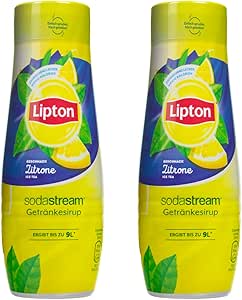 Концентрат сиропа Sodastream 2x для карбонизатора. Чай Lipton Ice Tea со вкусом лимона, 440 мл.