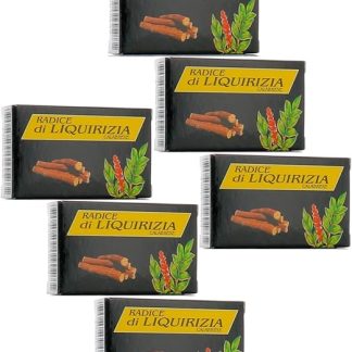 Кордофан® | Корень калабрийской солодки | Лакричные палочки в коробке - 6 x 20 г | Лакричные палочки без шелухи | Лакрица