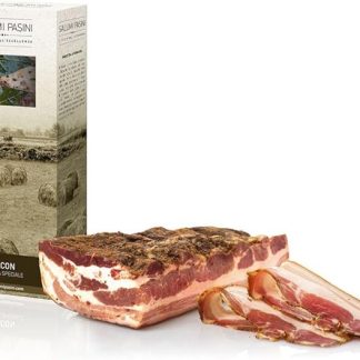 Бекон по-итальянски в коробке, Pancetta Affumicata, Salumi Pasini, 700 гр