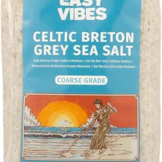 Easy Vibes - Кельтская соль - Бретонская серая морская соль (900 г) - Крупная соль | Нерафинированная | Натуральная | Без консервантов