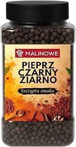 Банка с зерном, малиново-черный перец, 500 г, с дозатором.