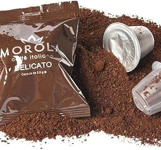 Morola Caffè Italiano - Капсулы, совместимые с кофемашинами Nespresso® - Нежный вкус - Упаковка из 100 капсул - Совместимо с NSP
