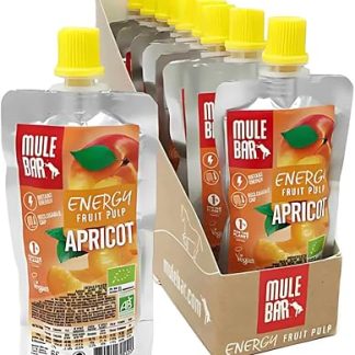 MULEBAR Unisex Adult Pulpe Fruits Abricot 65 г (boite de 10 Gourdes), черный, один размер