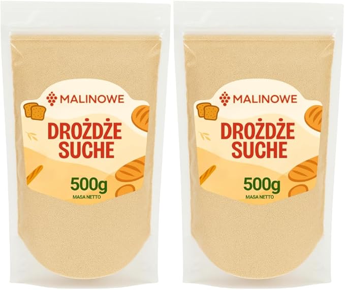 Малиновые быстрорастворимые сухие пекарские дрожжи, 2 x 500 г, премиум качества