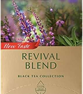 Чай Greenfield Revival Blend черный чай ароматизированный черный чай с шалфеем и эвкалиптом 25 пакетиков
