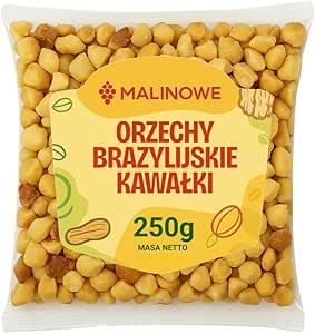 Бразильские орехи с малиной, 1/2 упаковки (250 г), высокое качество, свежие.