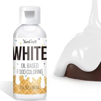 Пищевые красители на масляной основе для шоколада, яркие цвета, пищевые красители для шоколада, глазурь для конфет, крем, глазурь, жирорастворимые красители, красители для выпечки, помадка (белая, 88 мл)