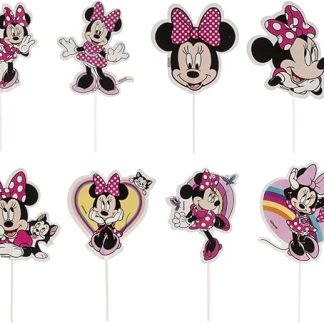 dekora - Набор для изготовления и украшения бумажных кексов в стиле Минни Маус - 8 моделей, 16 элементов