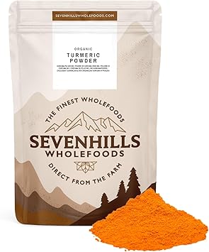 Органический порошок куркумы Sevenhills Wholefoods, 500 г.