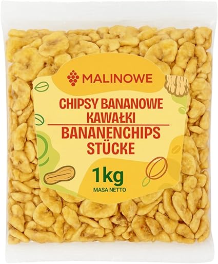 Банановые чипсы со вкусом малины, 1 кг, премиум-качество.