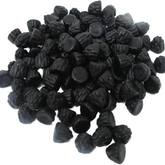 Лакрица со вкусом ежевики, твердая черная лакрица, сладкий вкус, 175 г