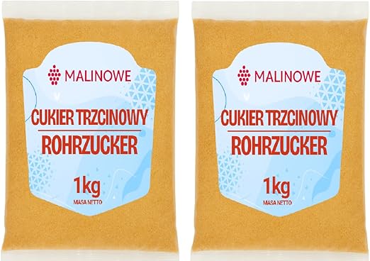 Набор сахарной пудры со вкусом малины, 2 упаковки по 1 кг, высококачественный коричневый сахар, натуральный подсластитель.