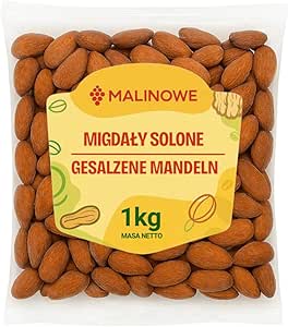 Жареный миндаль с солью и малиной, 1 кг, отличное качество.