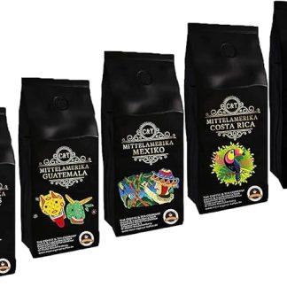 Набор образцов кофе из Южной Америки: 5 x 500 г кофе из Бразилии, Боливии, Перу, Колумбии, Галапагосских островов, 2500 г цельных зерен.