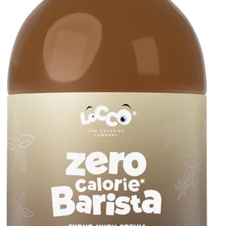 Кофейный сироп LoCCo без калорий со стевией – 0 калорий, без сахара, подходит для кето-диеты, без глютена, веганский (ванильный вкус) 1 л