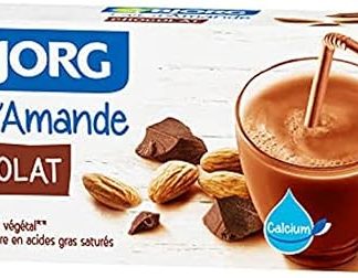 BJORG - Органическое шоколадное миндальное молоко - 100% растительного происхождения - с низким содержанием насыщенных жирных кислот - брикет 20 мл - набор из 8 штук