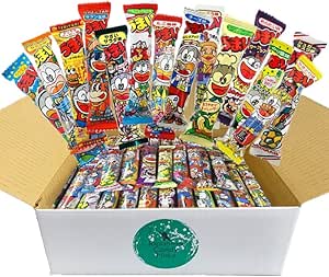 Японские конфеты «Ниндзя»: Ассорти японских закусок Umaibo, 55 упаковок по 11 вкусов от Dagashi.