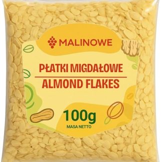 Малиновые миндальные хлопья, 100 г, нарезанный миндаль