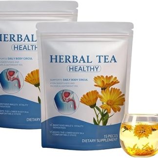 2 упаковки травяного чая для мужчин для поддержки простаты — натуральная смесь трав для уменьшения частого мочеиспускания, бережный ежедневный уход с мягким вкусом.