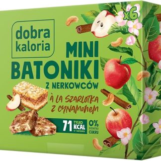 Мини-батончики Dobra Kaloria со вкусом яблочного пирога и корицы, 102 г.