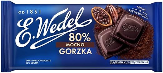 Темный шоколад E.Wedel 80% 80 г