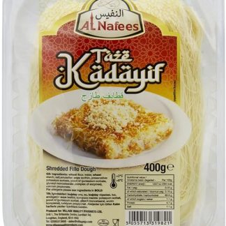 Al nafees Fresh Kataifi Kadayif Измельченное тесто Филло Нитки для теста Kadaifi Taze Kadayif для Дубайского шоколада 400 граммов [свежие]