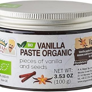 Ванильная паста 100 г - органическая паста с кусочками стручка ванили для выпечки.